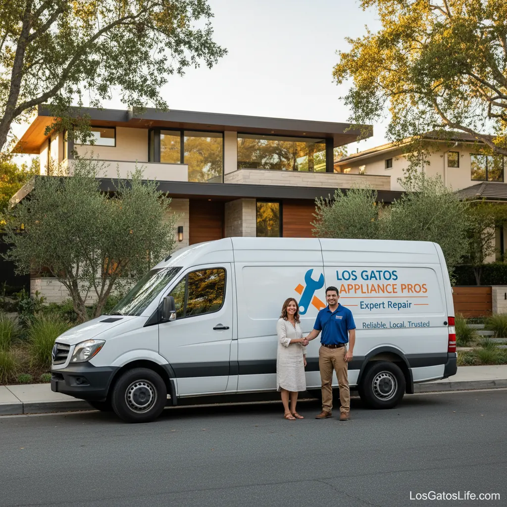 Local appliance repair service area around Los Gatos
